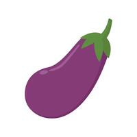 eggplant vegetable isolated on white background design template vector