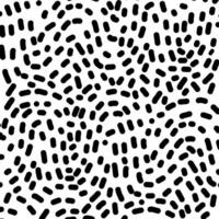 Hand Drawn dash pattern. Seamless pattern with small black lines on a white background vector