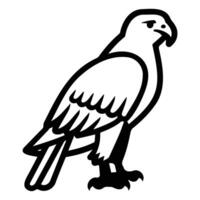 Abstract Hawk Illustration in Minimalist Style vector