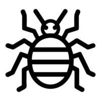 Simple Line Drawing of a Bug or Insect vector