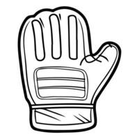 Stylized Illustration of a Baseball Glove vector