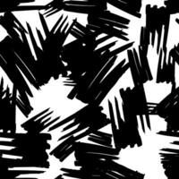 Seamless pattern with black marker scribbles vector