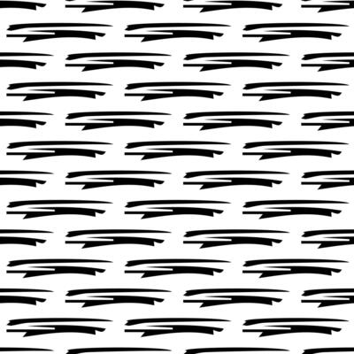Seamless pattern with black pencil brushstrokes