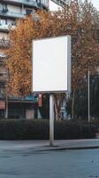Signboard sharp rounded mockup white and black frame for story background photo