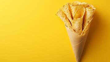 Flat bread roll bread pastry simple snack breakfast wrapped delivery order photo