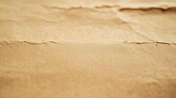 Brown shiny crumpled cardboard rough background photo