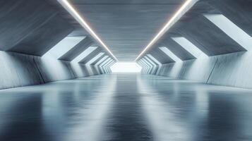 Grey wall concrete empty room hall with shadow sun bright photo