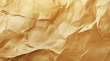 Brown crumpled paper cardboard wrinkle texture material surface recycled photo
