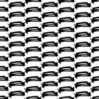Seamless pattern with sketch oval shape vector