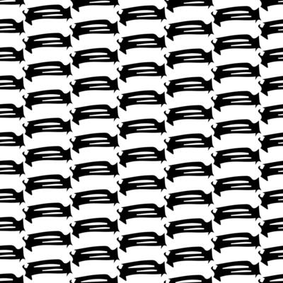Seamless pattern with sketch oval shape