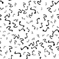 Seamless pattern with sketch squiggle vector