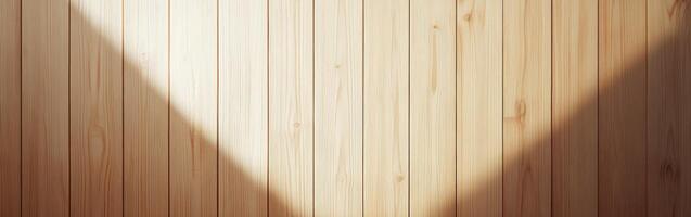 Wooden background with soft light casting a shadow in the corner photo