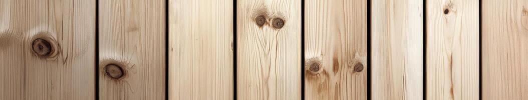 Textured wooden background featuring vertical planks with knots and grains photo
