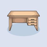 Bed Table Desk design illustration and icon for website, digital and print vector