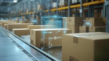 Explore in depth how augmented reality significantly enhances the processes of package tracking and logistics within modern supply chains, revolutionizing both efficiency and accuracy in operations photo
