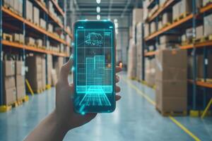 Dive into the exciting evolution of supply chain management by leveraging augmented reality technology that enhances the efficiency of package tracking and streamlined delivery processes photo