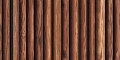 This seamless pattern of elegantly crafted brown fluted wood panels is ideal for both acoustic use and creating beautiful backgrounds in design projects, effortlessly enhancing their appeal photo