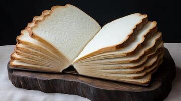This unique creation features an intricately designed open book made of bread, blending culinary art, faith, creativity, and imagination in a surreal kitchen setting that inspires wonder photo