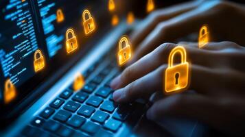 A skilled cyber security expert safeguards sensitive data and cloud systems, ensuring network integrity and defending against various cyber threats and attacks that compromise security photo