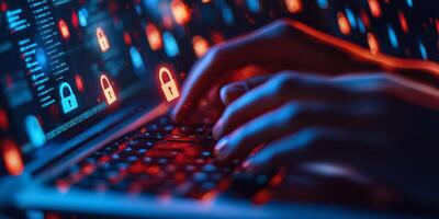 A skilled cyber security expert focuses on protecting data, improving cloud computing, and enhancing network security using advanced technology to create safe online environments for users photo