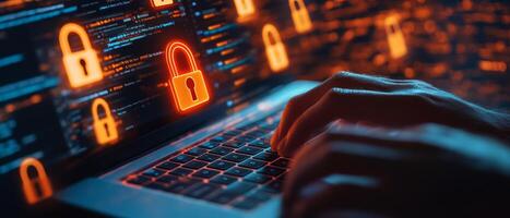 Dedicated cyber security expert working remotely, specializing in data protection, cloud computing, and network security to ensure comprehensive protection against various threats photo