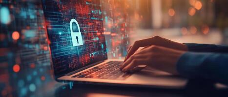 A dedicated cyber security professional focused on protecting sensitive data with cloud technologies and strong network security, particularly in remote work, to prevent unauthorized access photo