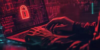 A cyber security professional safeguards sensitive data by utilizing cloud technologies and ensuring strong network security, managing potential threats remotely with advanced tools and strategies photo