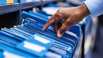 A skilled professional inspects auditor records to ensure compliance with regulations and confirm the accuracy of business documentation, enhancing operational effectiveness and accountability photo