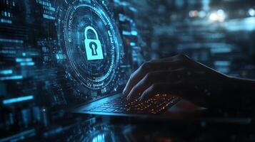 A skilled cyber security expert in data protection and cloud computing, focusing on secure remote work and advanced measures to safeguard sensitive information from unauthorized access and breaches photo