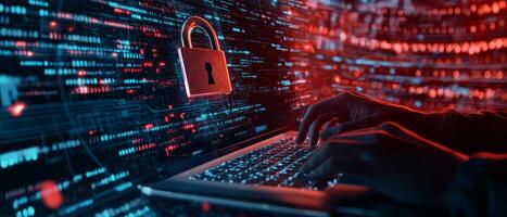 A skilled male cyber security expert specializes in data protection and cloud technologies, ensuring secure network environments are maintained effectively and reliably with professionalism photo