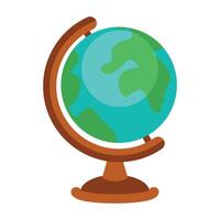 Globe map icon isolated design on a white vector