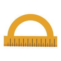 School triangle ruler icon on a white background vector