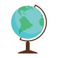 Globe map icon isolated design on a white background vector