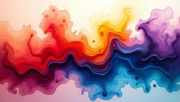 Dynamic and Vibrant Abstract Art Piece Inspired by the Interplay of Colors and Fluid photo