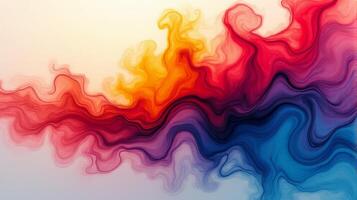 Dynamic and Vibrant Abstract Art Piece Inspired by the Interplay of Colors and Fluid photo