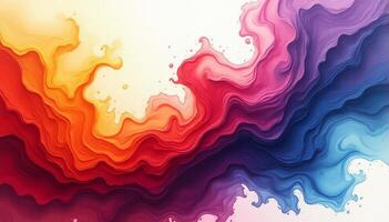 Dynamic and Vibrant Abstract Art Piece Inspired by the Interplay of Colors and Fluid photo
