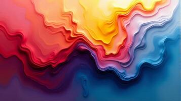 Dynamic and Vibrant Abstract Art Piece Inspired by the Interplay of Colors and Fluid photo