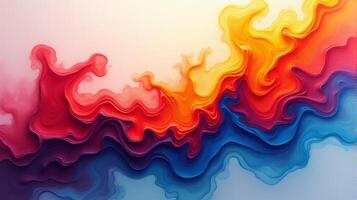 Dynamic and Vibrant Abstract Art Piece Inspired by the Interplay of Colors and Fluid photo