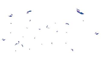 Flat design confetti background, Confetti celebration isolated illustration vector