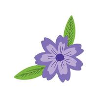 Hand drawn spring flower isolated illustration on the white background vector