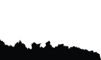 Silhouette tree leaves abstract background Natural pattern and copy space vector