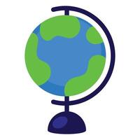 Globe map icon isolated design on the white background vector