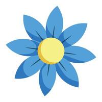 Hand drawn spring flower isolated illustration on a white vector