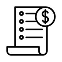 Billing Invoice Statement Icon vector