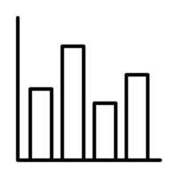Bar Chart Data Analysis Icon vector