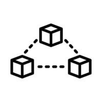 Blockchain Technology Network Icon vector