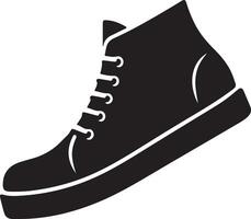 Silhouette Shoe Graphic Isolated As A Solid Image vector