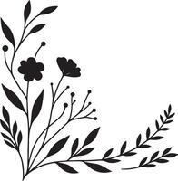 Floral Frame. Tree Leaf Frame, realistic leaf shadows vector