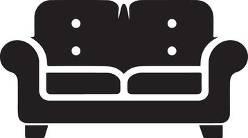 sectional sofa silhouette illustration vector