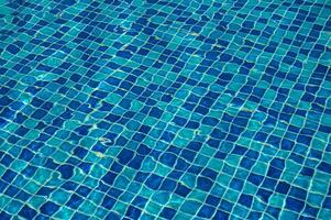 Swimming Pool Surface With Light Reflection and Water Ripple Patterns photo